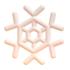 Snow in 3d render for graphic asset web presentation or other