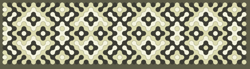 Multicolor truchet tiling connections illustration