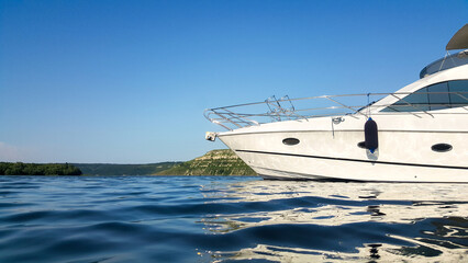 boat on the river vacation beach luxury yacht