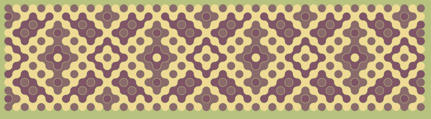 Multicolor truchet tiling connections illustration