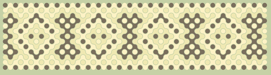 Multicolor truchet tiling connections illustration