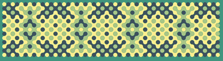 Multicolor truchet tiling connections illustration