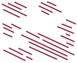 Hand drawing line parallel graphic hip art abstract element