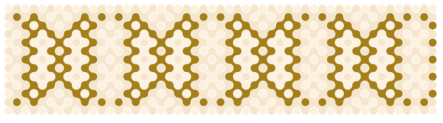 Multicolor truchet tiling connections illustration