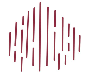 Hand drawing line parallel graphic hip art abstract element