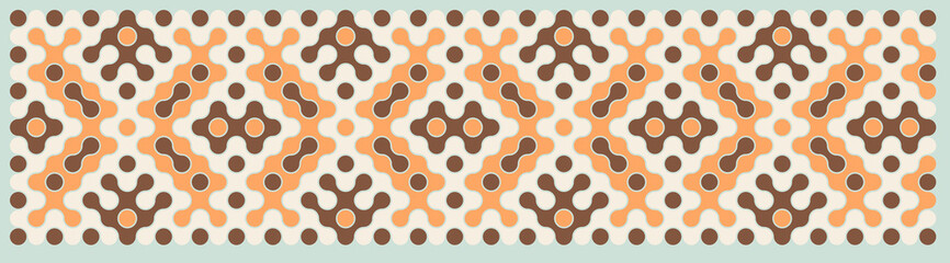 Multicolor truchet tiling connections illustration