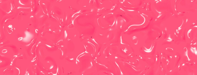 abstract texture of glass surface of red. Glossy surface of water. Texture of liquid molten gold. Banner for insertion into site. Horizontal image. 3D image. 3D rendering.