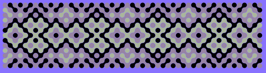 Multicolor truchet tiling connections illustration