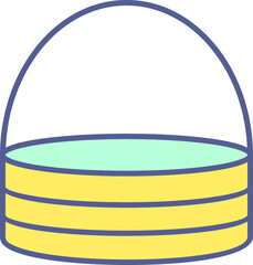 Unique Basket Vector Icon