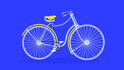 Fototapeta na wymiar City bike for an adult in the illustration