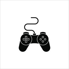 Minimal Gaming Symbol. Stream modern Games,Wireless Controller Icon, Vector illustration on white background
