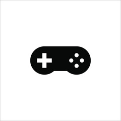 Minimal Gaming Symbol. Stream modern Games,Wireless Controller Icon, Vector illustration on white background