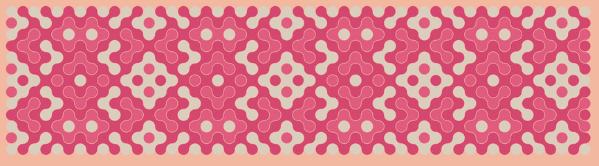 Multicolor truchet tiling connections illustration