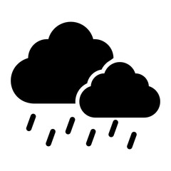 rain glyph icon