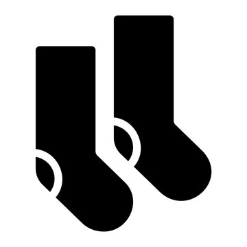 Socks Glyph Icon