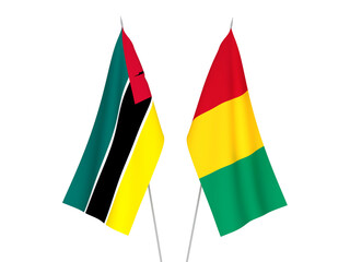 Guinea and Republic of Mozambique flags