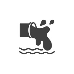 Toxic, Sewage drain vector icon