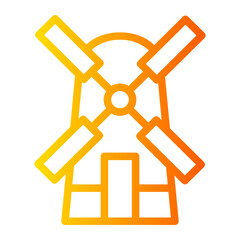 windmill gradient icon