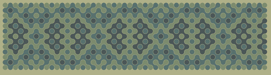 Multicolor truchet tiling connections illustration