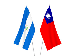 Taiwan and Nicaragua flags