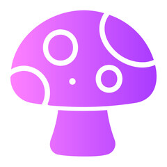 mushroom gradient icon