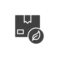 Eco packaging vector icon