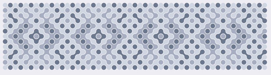 Multicolor truchet tiling connections illustration