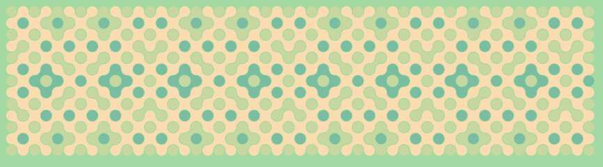 Multicolor truchet tiling connections illustration
