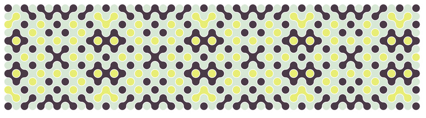 Multicolor truchet tiling connections illustration