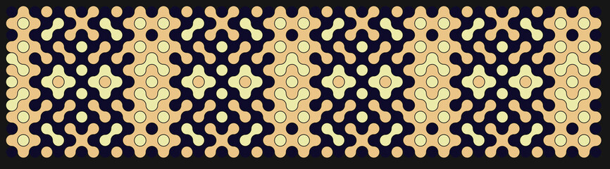 Multicolor truchet tiling connections illustration