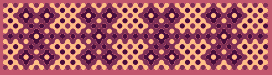 Multicolor truchet tiling connections illustration