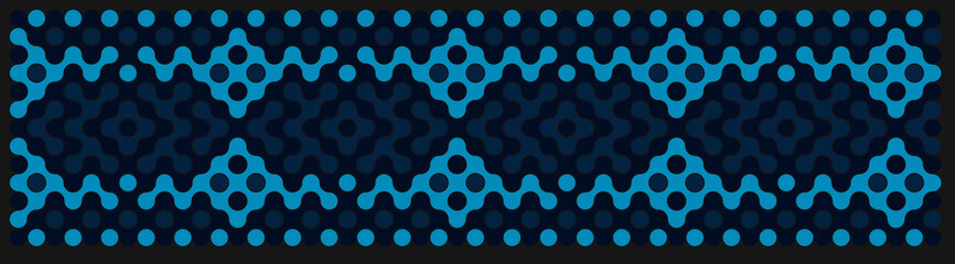 Multicolor truchet tiling connections illustration