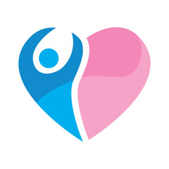 Love Hearth Care Logo Design, Modern Logo Designs Vector.