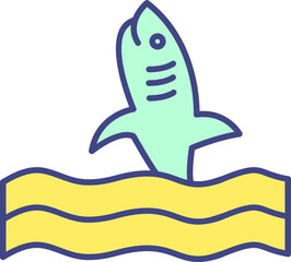 Dangerous Shark Vector Icon