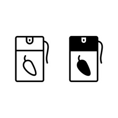 pepper spray icon with outline and solid line style. Suitable for website design, logo, app and ui.