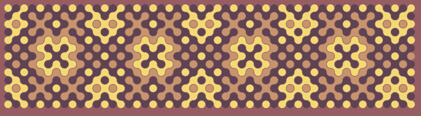 Multicolor truchet tiling connections illustration