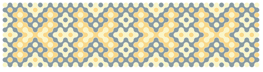 Multicolor truchet tiling connections illustration