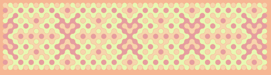 Multicolor truchet tiling connections illustration