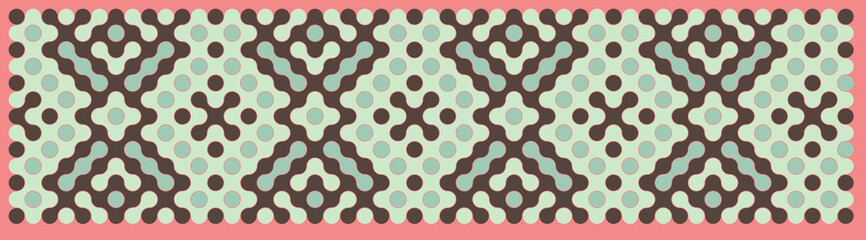 Multicolor truchet tiling connections illustration