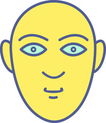 Unique Line Filled Icon