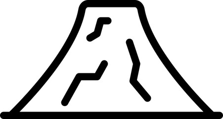 Mountain outline icon