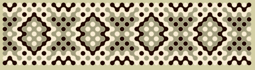 Multicolor truchet tiling connections illustration