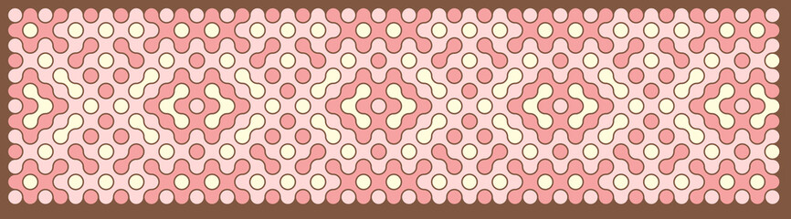 Multicolor truchet tiling connections illustration