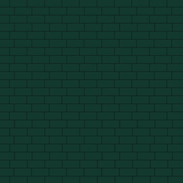 Green Brick Wall Background
