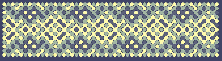Multicolor truchet tiling connections illustration