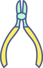 Unique Line Filled Icon