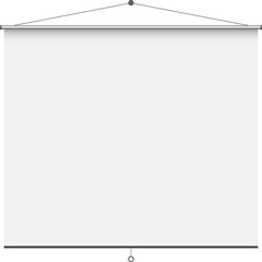 Empty projection screen clipart design illustration