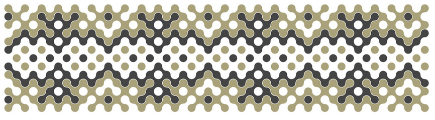 Multicolor truchet tiling connections illustration