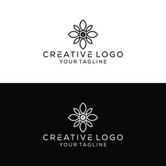 Creative letter k combination boutique logo design vektor	