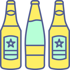 Unique Line filled Icon